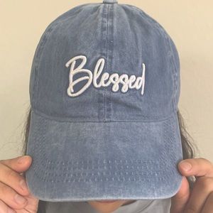 BLUE DENIM WASH BLESSED HAT